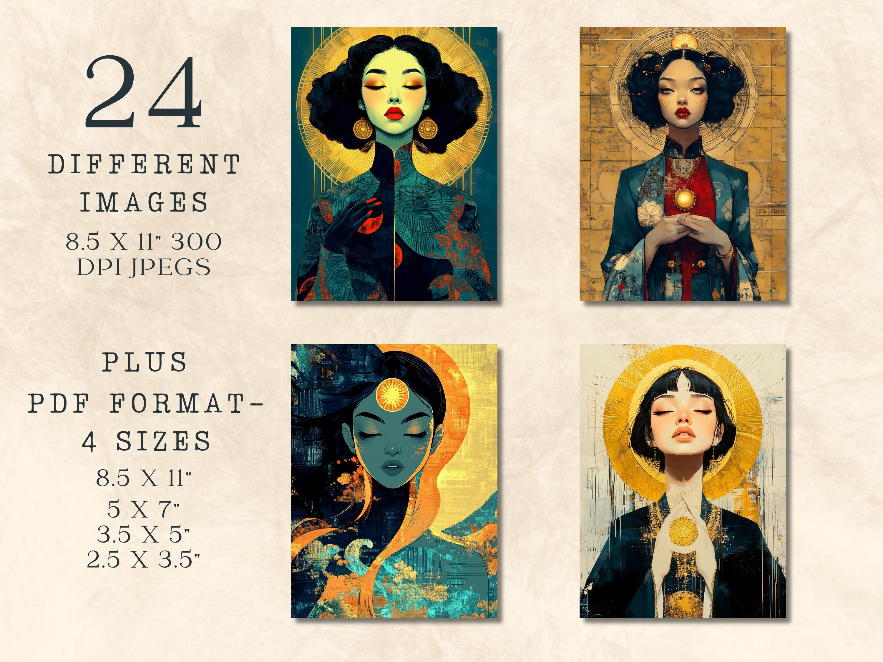 Solar Portrait Sun Goddess Art Prints, Solar Queen Portraits (digital Download) - Etsy