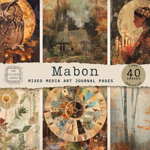 Mabon | Równonoc jesienna | Strony dziennika cyfrowego | Grimoire, Sztuka pogańska, Sezonowe | Koło roku | Sztuka dark cottagecore