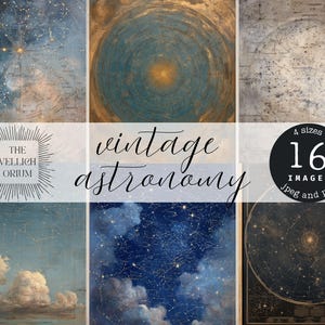 Vintage Star Map Printable Pages | Astronomy Ephemera for Junk Journals, Scrapbooking, Celestial Collage & Antique Sky Decor