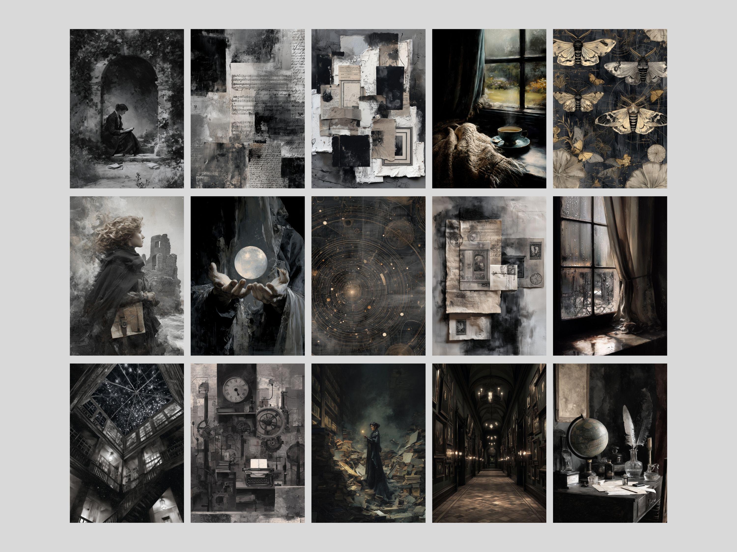 Dark Academia Printable Journal Pages | Vintage Gothic Ephemera (40 ...