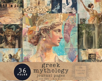 ギリシャ神話ジャーナルページ | 古代美術のエフェメラ（デジタルダウンロード）