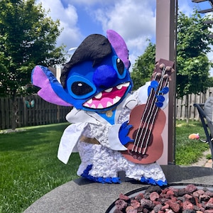 Handmade Elvis Stitch Pinata: Lilo & Stitch Party Decor