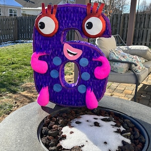 Numberblocks Number Piñata: Number Blocks Handmade Party Decor