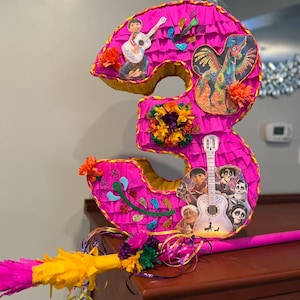 Personalized Number Pinata: Handmade Custom Theme Design