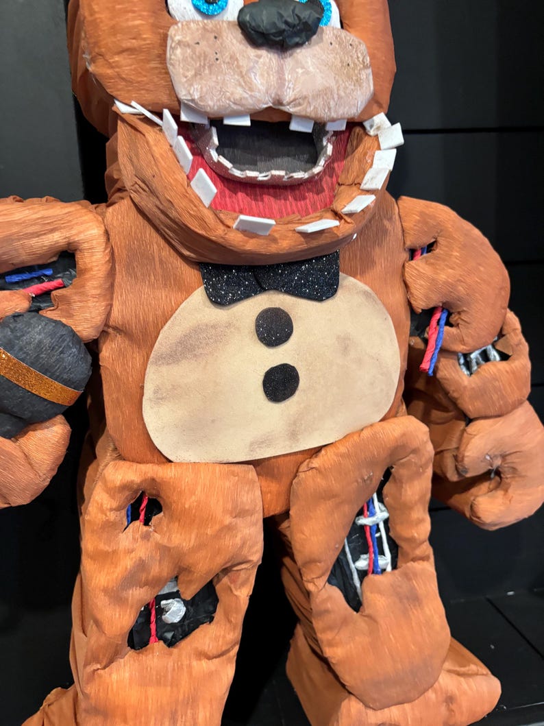 Freddy Inspired Pinata, FNAF Pinata, Five Nights at Freddy's Themed ...