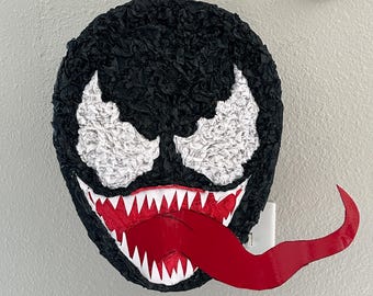 Venom Inspired Pinata: Spiderman Theme Party Decor