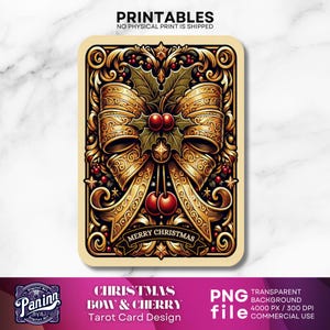 Weihnachten Vintage Tarotkarte, Festliche Feiertage Tarotkarte Handyhülle, Frohe Weihnachten Tarotkarte Illustration, Vintagetarotkarte Geschenk Neujahr