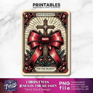 Kerst Jezus tarotkaart telefoonhoesje, vintage kersttarotkaart, kerst tarotkaart illustratief, kerst tarotkaart telefoonhoesje ontwerp