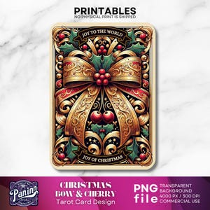 Vintage kersttarotkaartontwerp, kersttarotkaart illustratief, feestelijke kersttarotkaarttelefoonhoes, kersttarotkaarthouder, kerstkaarthouder png