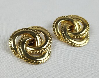 Jahrgang Mitte Jahrhundert Messing Schuh Clip gold Ton 2er-set