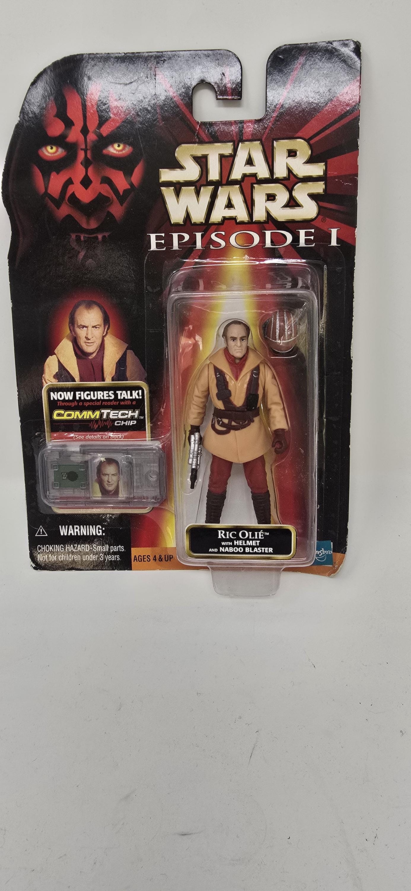 Vintage Hasbro 1998 Star Wars Episode I Ric Olie W/helmet Naboo