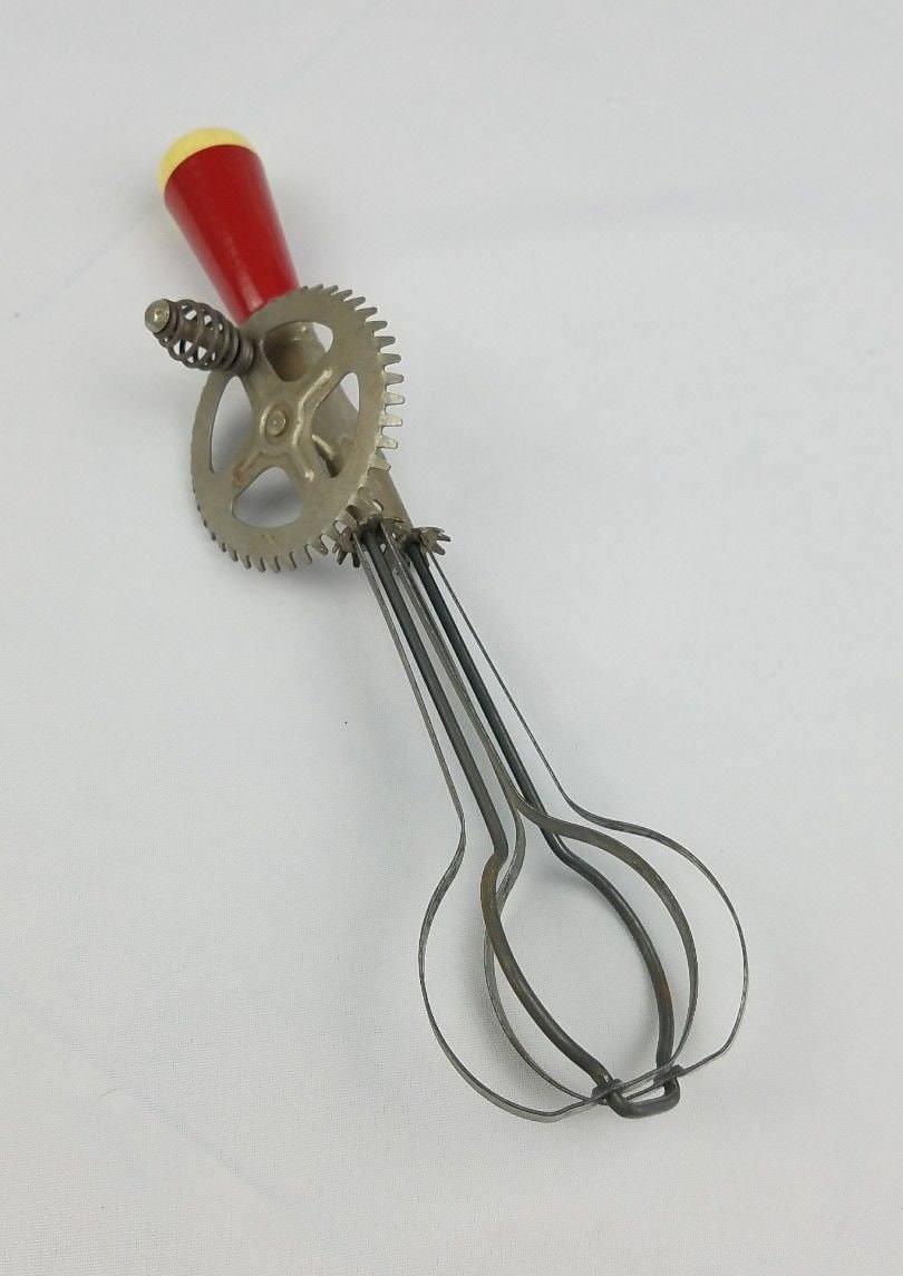 c1940s Ekco Products A&J USA Mechanical Egg or Cake Batter Beater w/ - Ruby  Lane