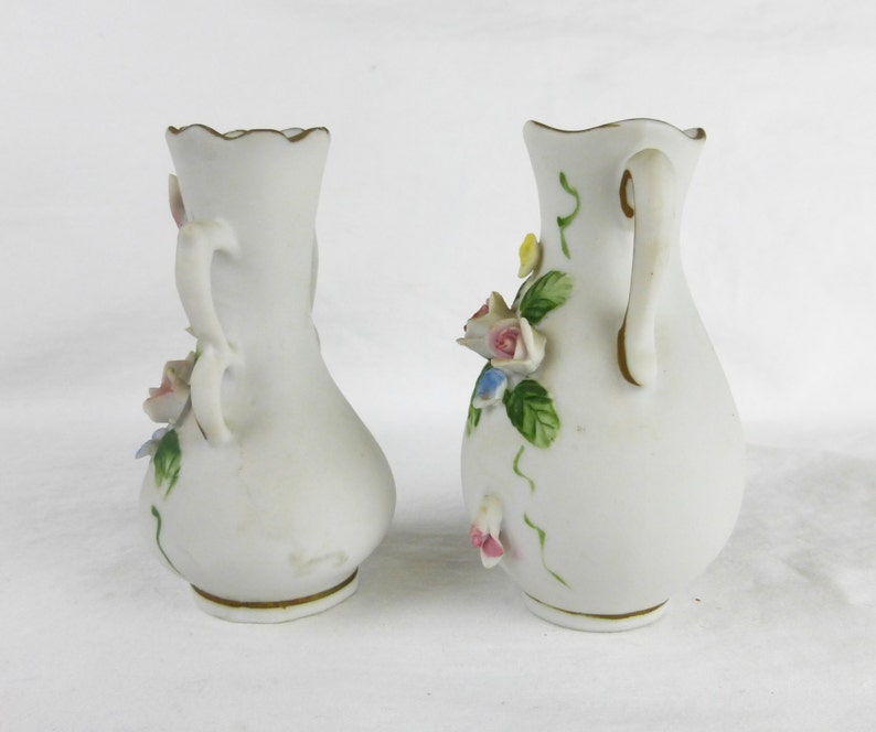 Vintage Lefton China Bud Vase Hand Painted Porcelain Home Etsy