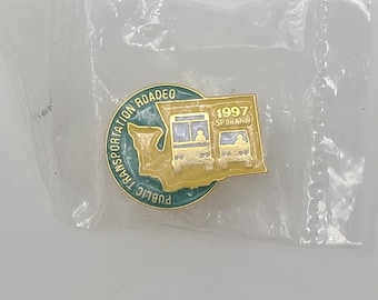 Spilla da competizione per autobus Spokane Roadeo Columbus Transit del 1997, automobile d'epoca