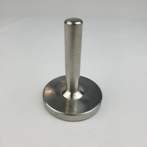 Vintage INOX chrome paperweight silver tone office