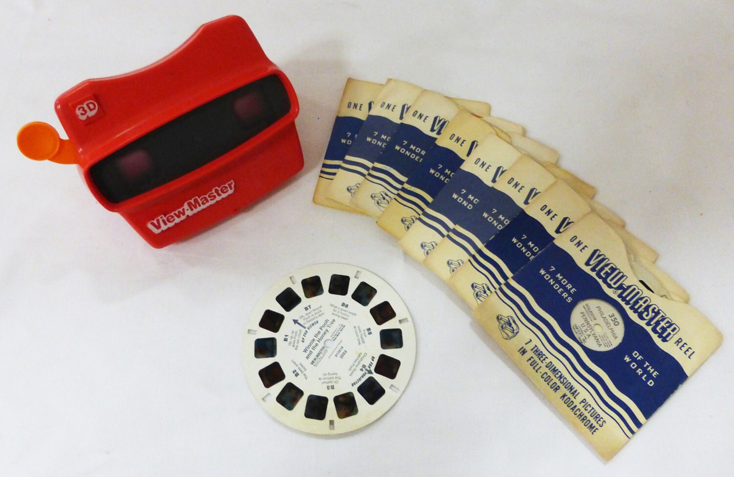 [ヴィンテージ] Viewmaster 3Dビューアー＋リール8種セット Amazon.com: Big Game Toys~3D View-Master Discovery Kids with