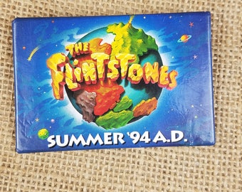 Vintage Universal Studios "The Flintstones" Summer 94 A.D. promo pin 1993