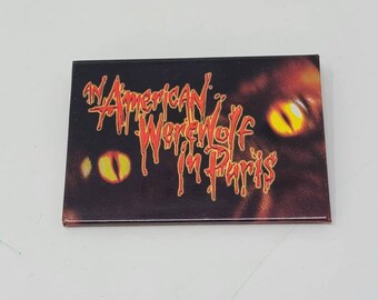 An American Werewolf In Paris movie promo promotional pinback pin button