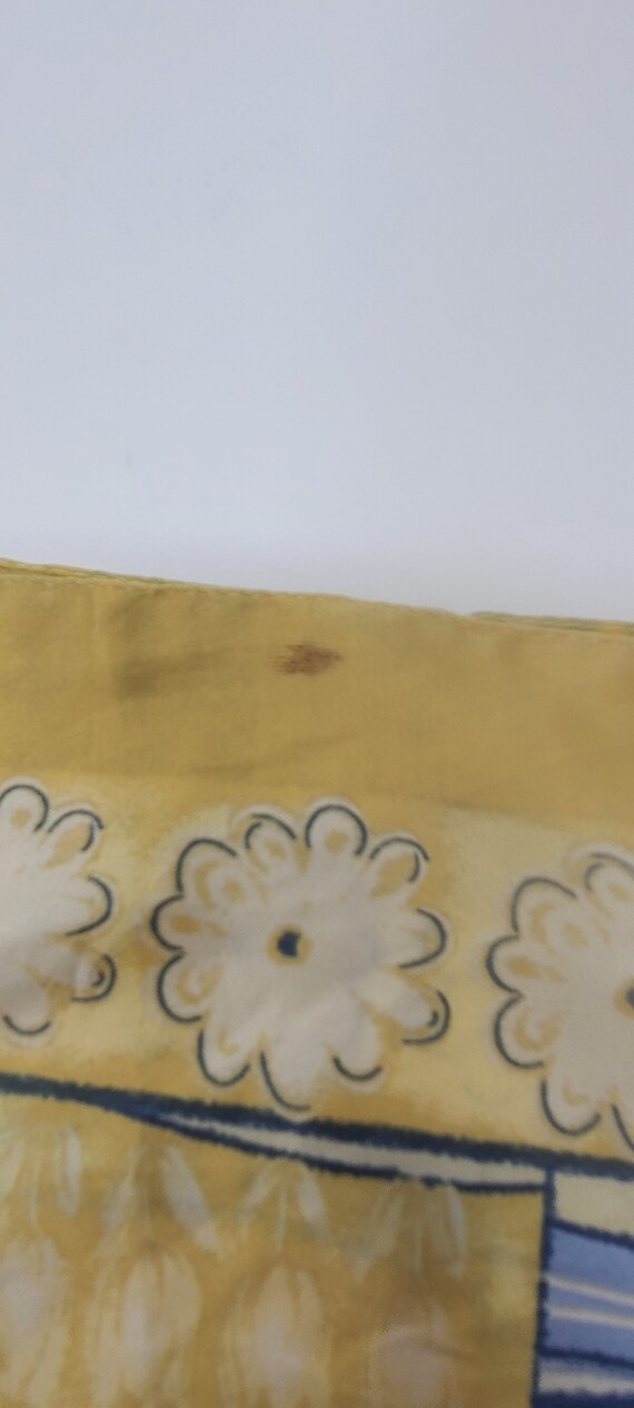 Vintage Simpatico handkerchief hankie flower prin… - image 3