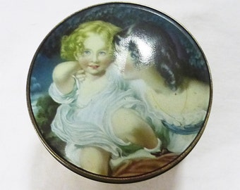 Thornes of leeds england confectionery tin nature by sir thomas lawrence 2 girls