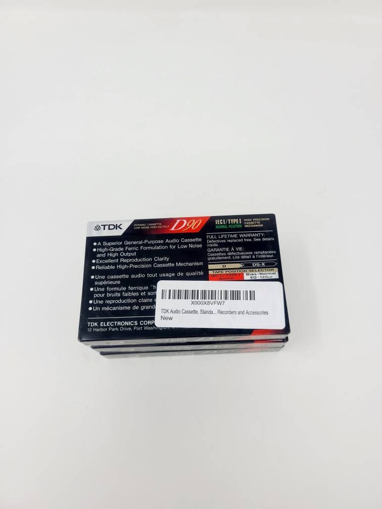 TDK D90 High Output Sealed Cassette Audio Tapes Set of 3 - Etsy