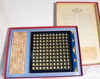 Vintage 1966 RSVP scrabble crossword board game family game time