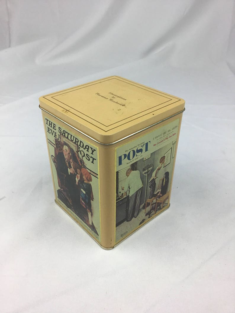 Vintage Daher tin box collectors series by Norman Rockwell England