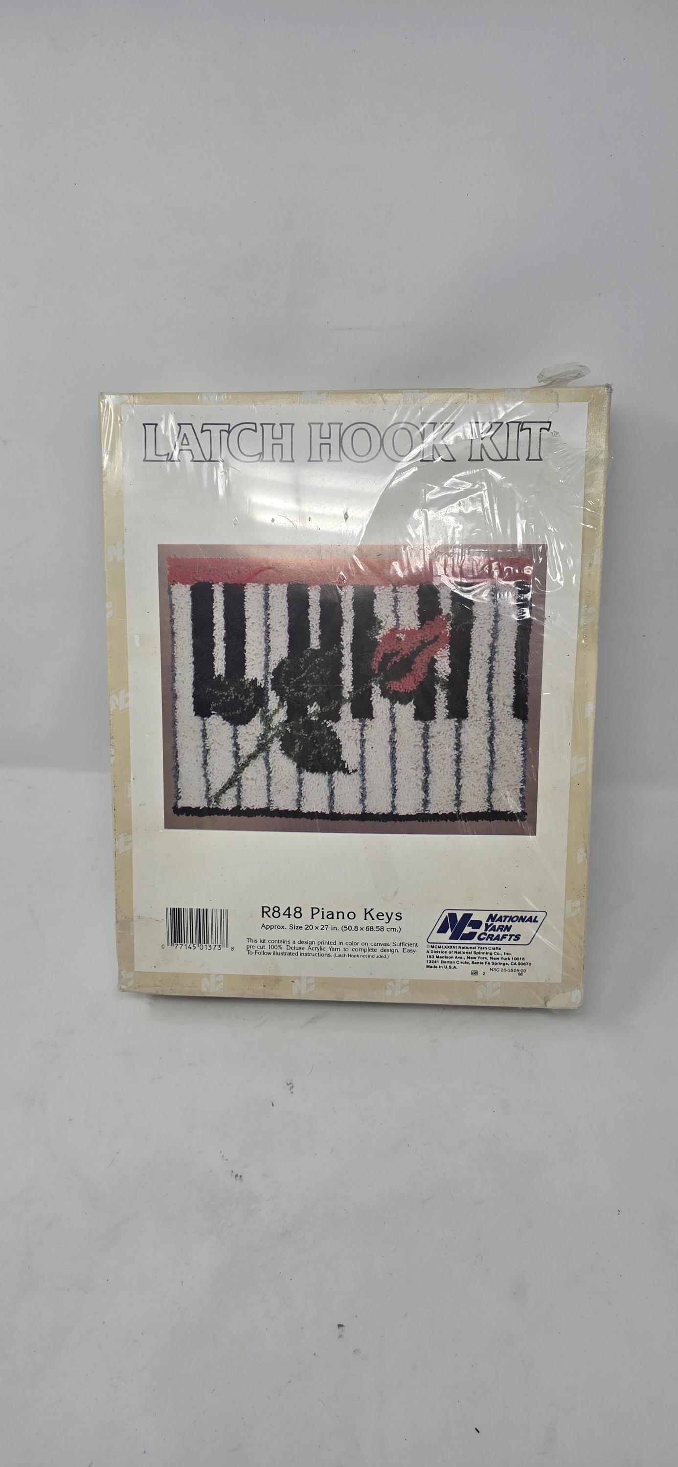 Kit De Tapis De Noël Au Crochet SANTA LAND - National Yarn Crafts - 18x24 - Neuf