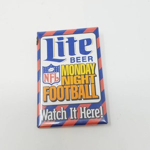 Vintage Lite Beer Monday night football NFL button pinback