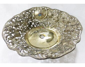 Godinger silver plated roses bowl centerpiece steampunk