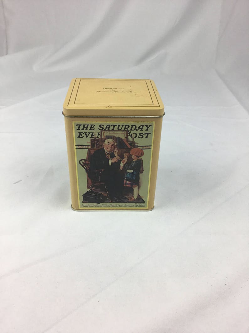 Vintage Daher tin box collectors series by Norman Rockwell England