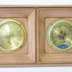 Vintage Springfield instrument thermometer barometer weather
