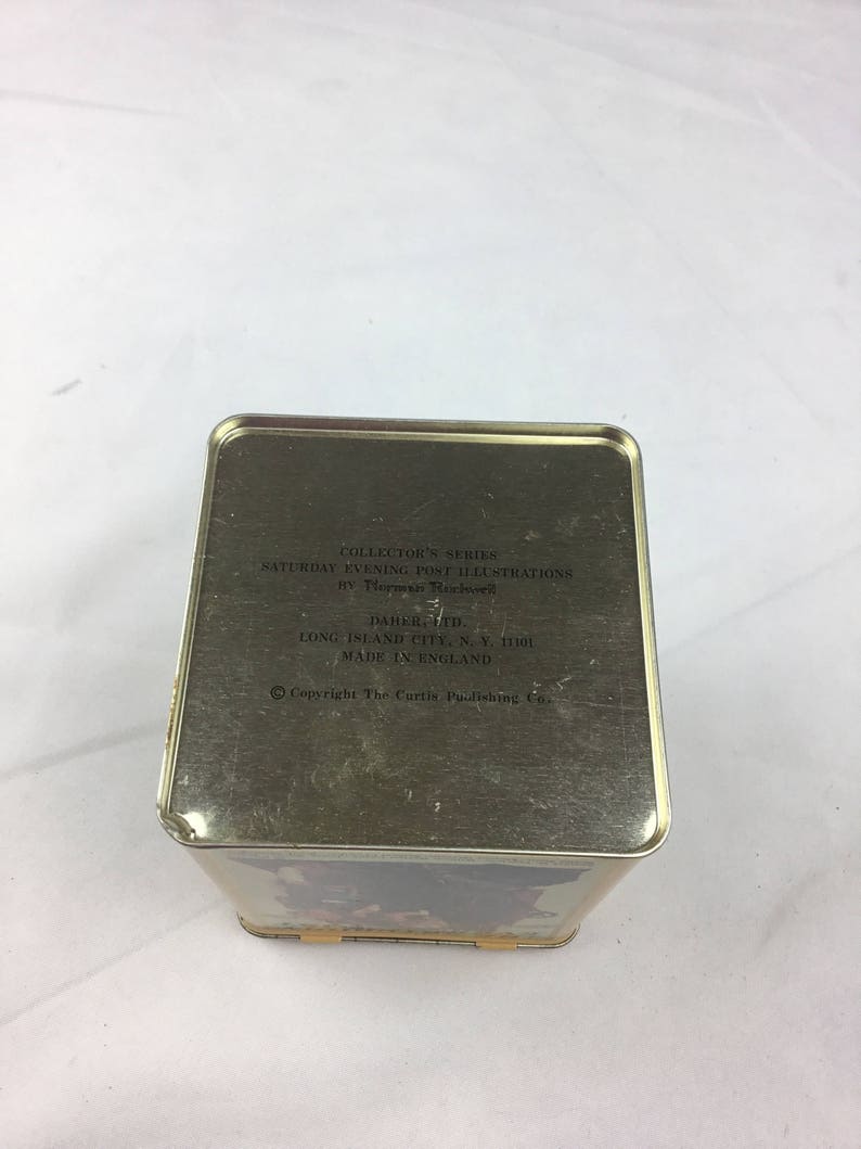 Vintage Daher tin box collectors series by Norman Rockwell England
