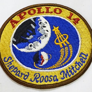 NASA space misson apollo 14 astronauts shepard roosa embroidered Iron On patch