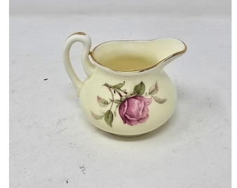 Vtg Crown Staffordshire bone china crown creamer cottagecore grandmacore chic