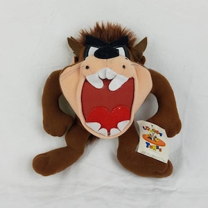 Vintage Looney Tunes Tazmanian Devil Taz plush staffed animal collectible