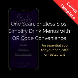 Minimalistyczna aplikacja QR Scan-to-Menu do łatwego zamawiania napojów przez telefon komórkowy – idealna do barów i kawiarni! Łatwy dostęp do menu – jedno skanowanie, nieskończone łyki!
