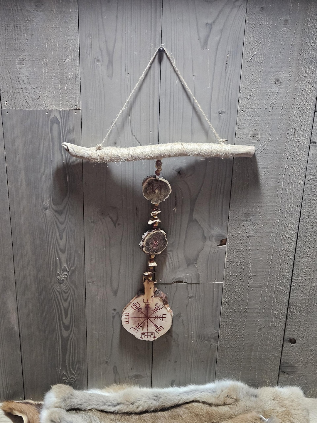 Vegvisir Hanging Rune Chain. - Etsy