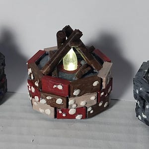 Miniature Campfire Flickering LED