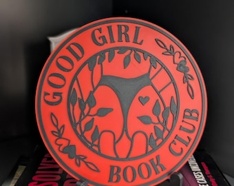 Good Girl Bookish Decor - 3D Printed Spicy Romance Book Shelf Sign