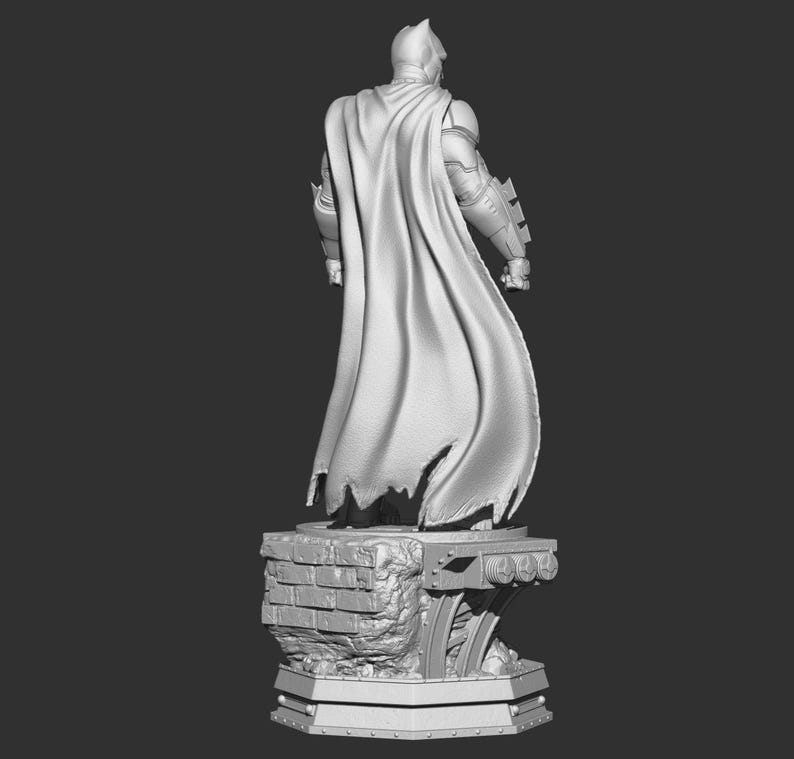 Batman Statue STL File, 3D Digital Printing STL File for 3D Printers