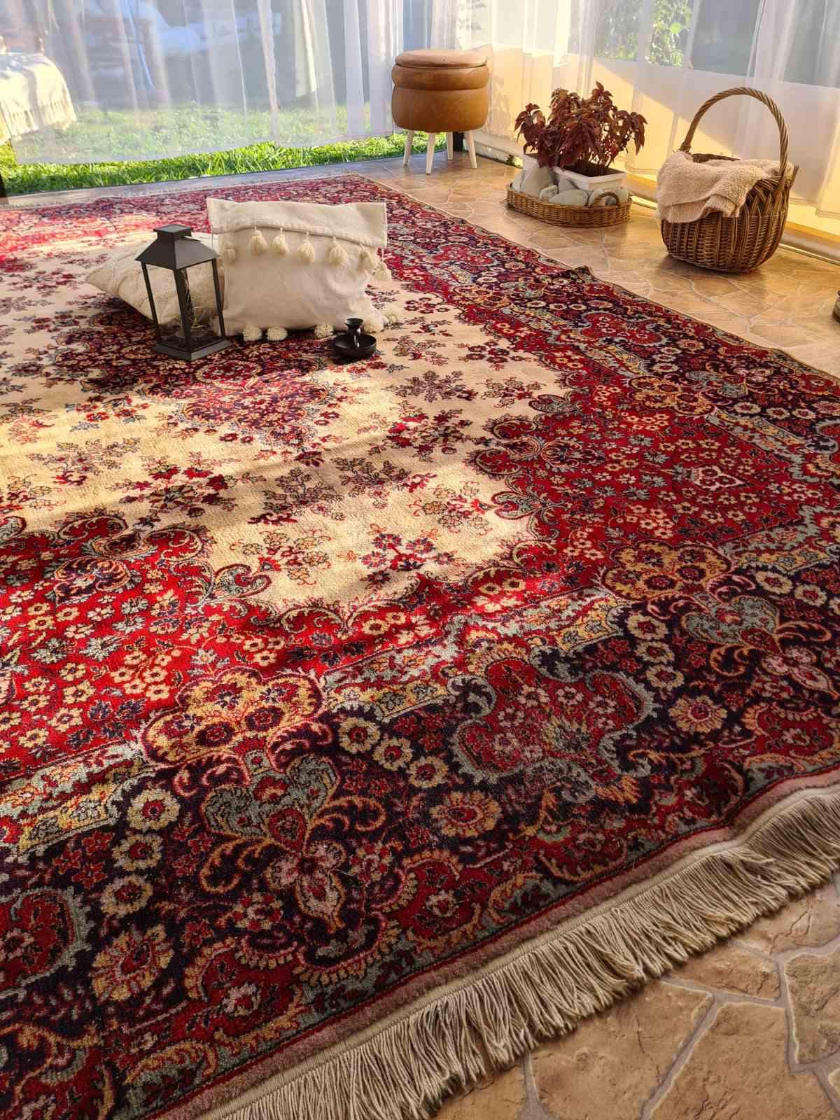 ペルシャ絨毯 ペルシャヴィンテージラグ 145x98 手織り オールド