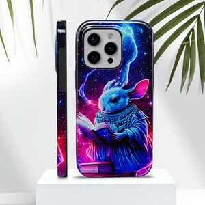 Tiny Wizard Mouse Custodie per telefono Vecchi libri Custodia TOUGH per iPhone 16Plus, 15, 14, 13, 12, Google Pixel 9Pro XL, 8A 7A 6A Samsung S25 S24 FE S23
