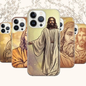 Messiah Jesus Christ God  Phone Case Holy Cover for iPhone 16 Pro, 15, 14, 13, 12, 11, Google Pixel 9 Pro, 8, 7A, Samsung Galaxy S24 A16 A55