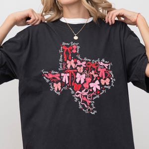 Chemise Texas Home Sweet Home Comfort Colors ®, sweat-shirt Texas State Pride, cadeau pour amoureux du Texas, vêtements Lone Star State, col rond texan