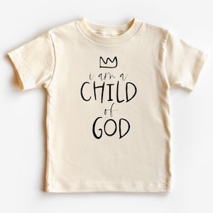Retro Christian Toddler Shirt: &quot;Child of God&quot; Jesus Tee