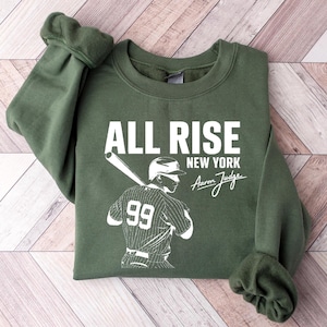Bluza baseballowa All Rise, sweter drużyny baseballowej New York, koszulka baseballowa New York, odzież dla fanów baseballu, prezent dla miłośników baseballu