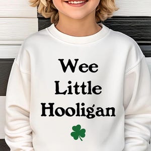 Sudadera Wee Little Hooligan para niño pequeño, camiseta infantil del Día de San Patricio, sudadera para niño pequeño, sudadera irlandesa, Día de San Patricio, camiseta para niño pequeño