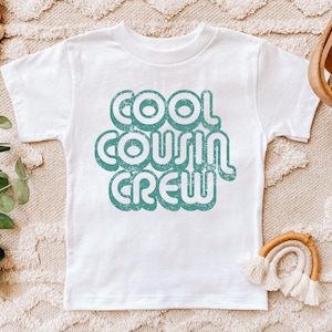 Cool Cousins Club Kids Shirt, Retro Matching Cousin T-Shirts, Cousin Crew Toddler T-Shirt, Cousin Vacation Team Shirts