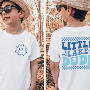 Little Lake Dude Toddler Shirt: Kids Lake Life Adventure Tee